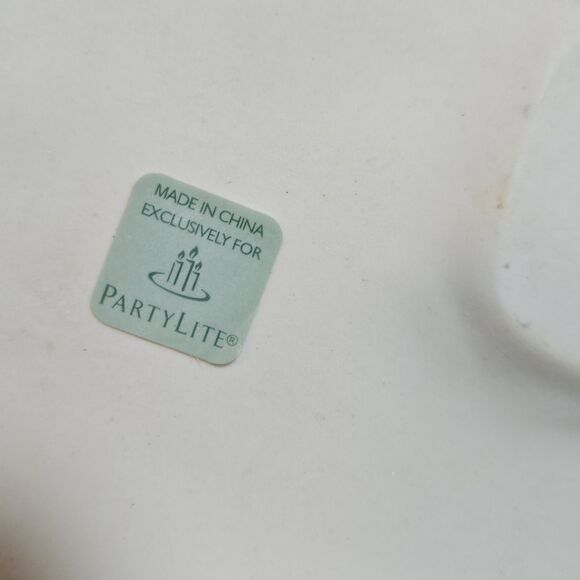 PartyLite Ceramic Nativity Joseph, Mary and Jesus Tea Light Candle -Teal Blue - Picture 6 of 9